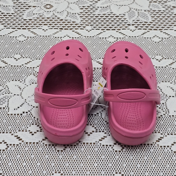 NWT Girl's Pink Clog M 13 / 1 Shoes Casual Summer Garden Clogs Retro Slip On - Picture 4 of 7